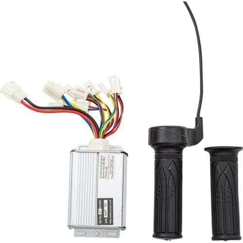Electric Bicycle Scooter Accessories Brushed Motor Controller & Twist Throttle for Electric Scooter Bicycle D5QD