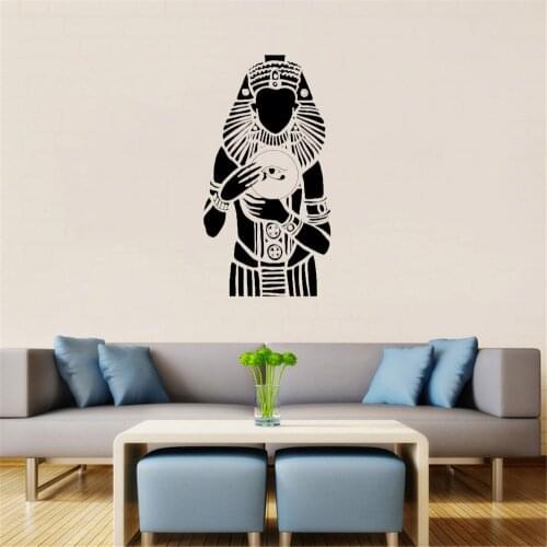 Ancient Egypt Ruler Pharaoh Egyptian Wall Stickers Mural For Bedroom Living Room Entry Way Wall Decor Vinyl Wall Decal ph625