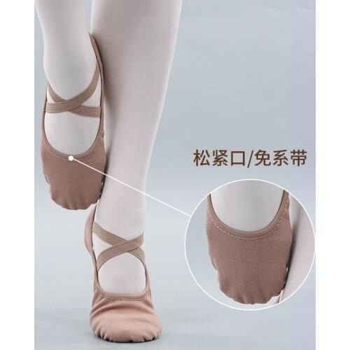 Ballet Shoes For Girls Comfortable Breathable Elastic Cloth Dance Adult Women Yoga Gym Gymnastics Danceing Shoes