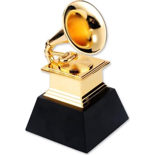 Free shipReplica Grammy Trophy Height 23.5CM Music Souvenirs Award Latin Grammy award trophy Free Engraving christmas decoration