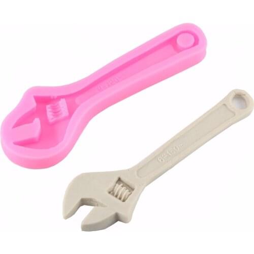Free Shipping Kitchen DIY Creative 3D DIY Silicone Mold Wrench Gadget Fondant Cake Mold Food-grade Silicone Mold A1016