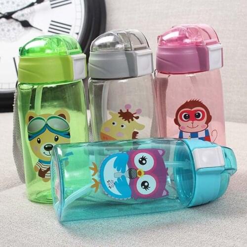 Baby Cup Children Training Drinking Cup Wide Aperture Feeding Cup Baby Water Bottle Safety Bottle for Kids Leakproof 520ml
