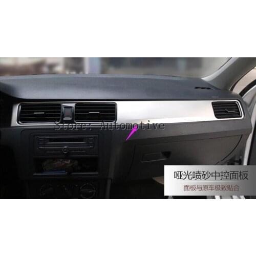 For Volkswagen for vw New Santana 2013-2014 stainless steel trim central control panel sticker decoration paillette