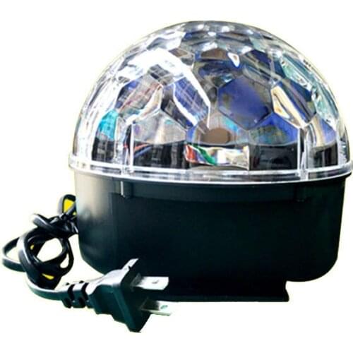 Home Activated Rotating Disco Ball Laser Light Projector Lamp Party RGB LED DJ Stage Lights Colorful Magic Ball Night E11906