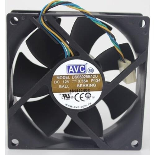 DS08025B12U 8025 12V 0.35A 8CM double ball air volume fan