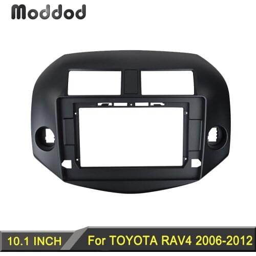 Double Din Car Stereo GPS DVD Panel for TOYOTA RAV4 2006-2012 10.1 Inch Radio Frame Fascia Adapter Audio Cover Dash Kit Bezel