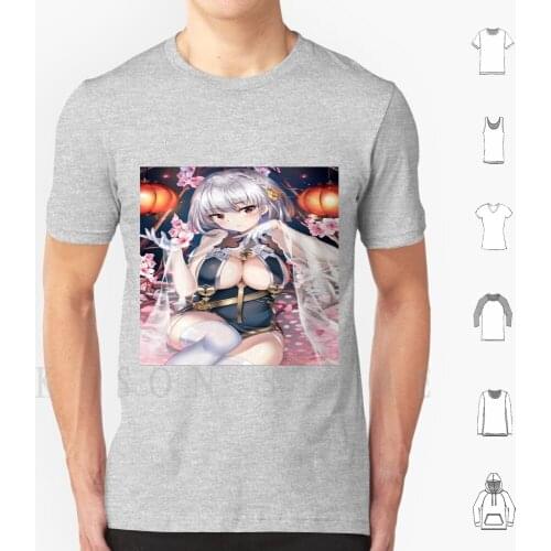 Sirius-Azur Lane T Shirt Diy Big Size Cotton Azur Lane Anime Azur Lane Atago Manga Akagi Enterprise Waifu Azur Lane Peeker