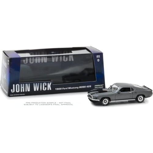 GREENLIGHT 1:43 JOHN WICK 1969 FORD MUSTANG boss 429 Limited collection metal die-casting car models