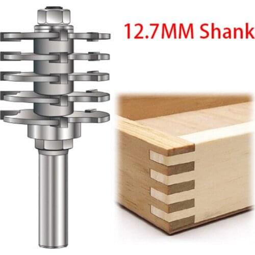1x 12.7mm Shank Router Bit Wood Working Tenon Milling Cutter Tool Drilling Groove Diy Woodworking Accessories Engraving Machine
