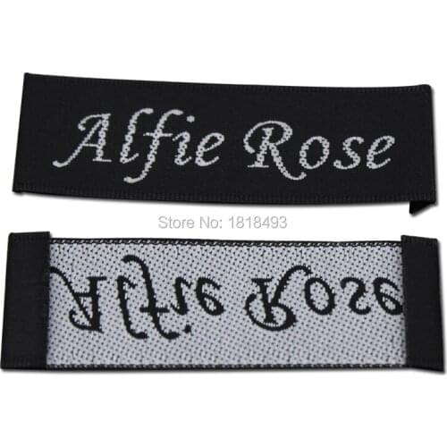 Customized clothing black satin labels/Trademark manufacture woven&printed labels/garment printed tags/hang tag Free Shipping
