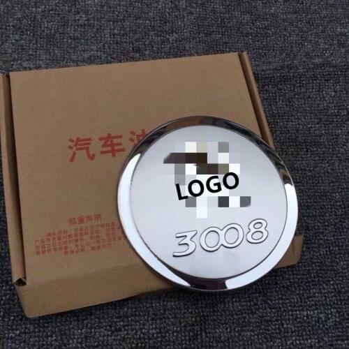 Stainless steel fuel tank cover fit for 3008 protective refit decorative stickers