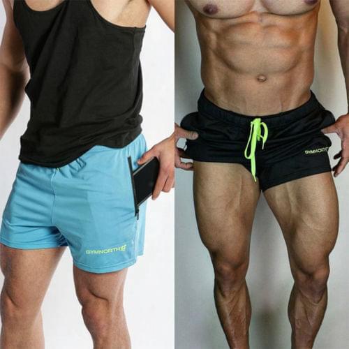 Summer Mens Swim Trunks Beach Swimwear Board Shorts Underwear Boxer Training Workout Sports Shorts Beachwear
