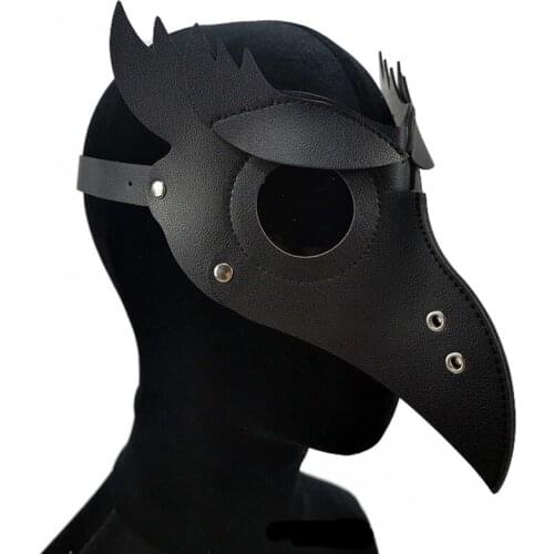 Halloween Funny Medieval Steampunk Plague Doctor Bird Mask Latex Punk Cosplay Masks Beak Adult Event Cosplay Props