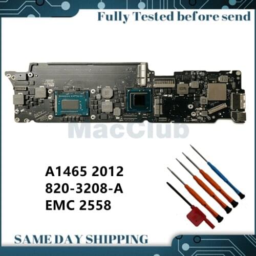 661-6625 A1465 Motherboard 820-3208-A for MacBook Air 11" EMC 2558 2012 1.7GHZ 2.0GHZ 4GB 8GB Logic Board MOTHERBOARD MAINBOARD