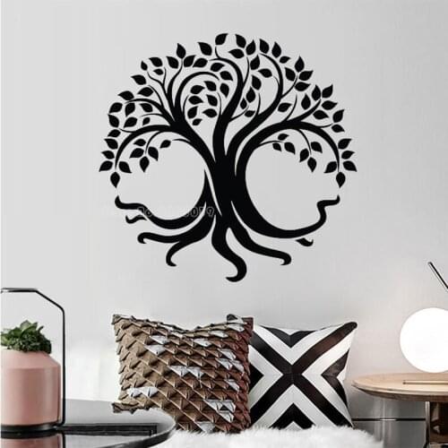 Fashion Tree Of Life Wall Decals Tree Classic Vinyl Wall Stickers Bedroom Living Room Sofa Background Art Mural Decor LL2799