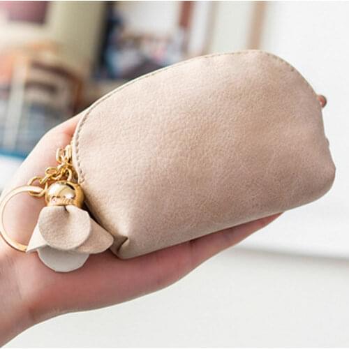 Fashion Women Ladies PU Leather Coin Purse Mini Wallet Pouch Female Coin Key Holder Portable Bag Clutch Bag Black Green Pink