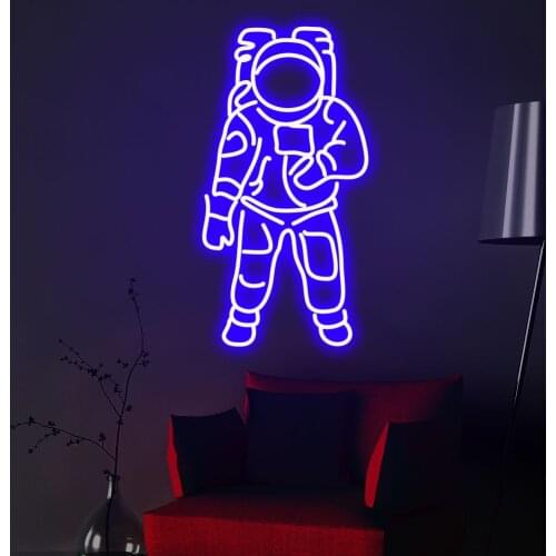 "astronaut" Neon Sign Custom Neon Light Sign Led Custom Pink Light Neon Home Room Wall Decoration Ins shop decor