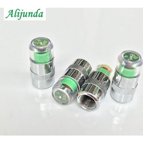 New Hot 2.4 Bar 4Pcs 1 Set of Normal Car Tire Pressure Bar Cover Sensor Indicator Warning
