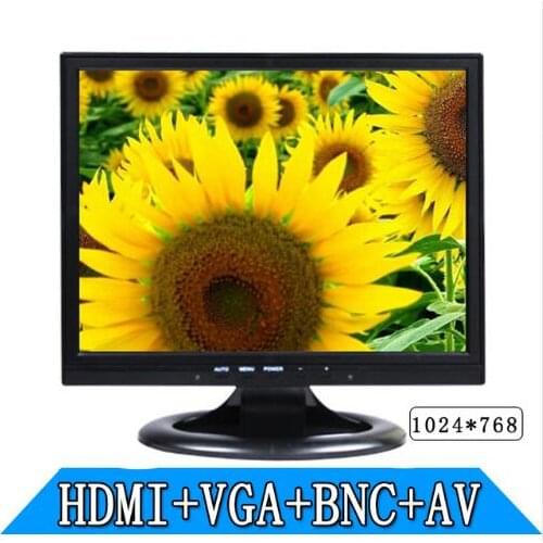 NEW 14 inch computer monitors BNC AV HDMI VGA industrial security LCD monitor High-definition