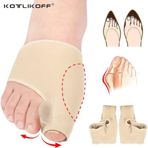 KOTLIKOFF Toe Separator Hallux Valgus Bunion Corrector Orthotic Insoles Feet Bone Thumb Adjuster Comfortable Shoes Orthotic Sock