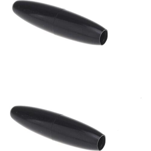 Musiclily Pro Inch Size Plastic Tremolo Arm Tips for USA Strat Style Guitar, Black (2 Pieces)