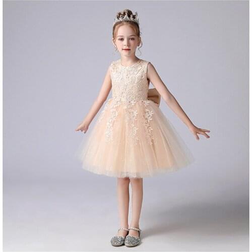Children Dress Formal Dress For Girls Mesh Dress Costume Princess Dress Evening Wedding Dress Vestidos For 4-12 Year Old