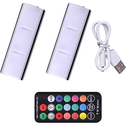 Car Interior RGB LED Light Wireless Remote Automotive Decorate Lamp car Ambient Light Lamp Charging Foot Light Auto accessories