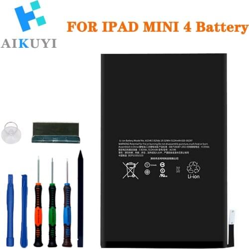 Replacement Battery for iPad Mini 4(A1538,A1550) Battery with Complete Repair Tools Kit 5124mAh