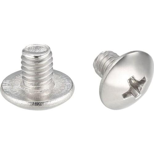 Uxcell Machine Screws, M4x5mm Phillips Truss Head Screw, 304 Stainless Steel 30Pcs