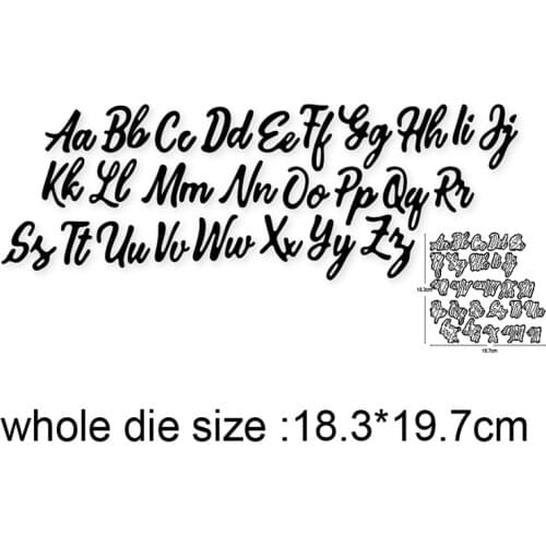 Waterdrop Border alphabet letter metal cutting dies For Scrapbooking die Craft Paper Card Making Stencils dies embossing die cut