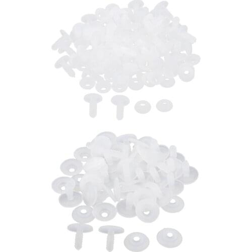 20/30sets White Plastic Toy Joints For Dolls/Teddy/Animal Making DIY Crafts