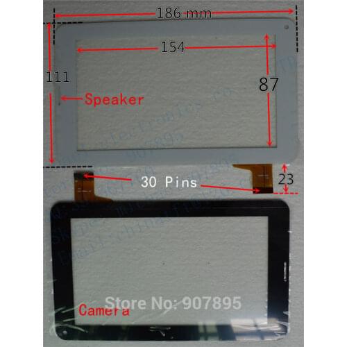 30pin 7" inch Touch Screen Panel Digitizer Code No : UTC5070A37 ZJ-70039E Tablet PC & Noting size and color
