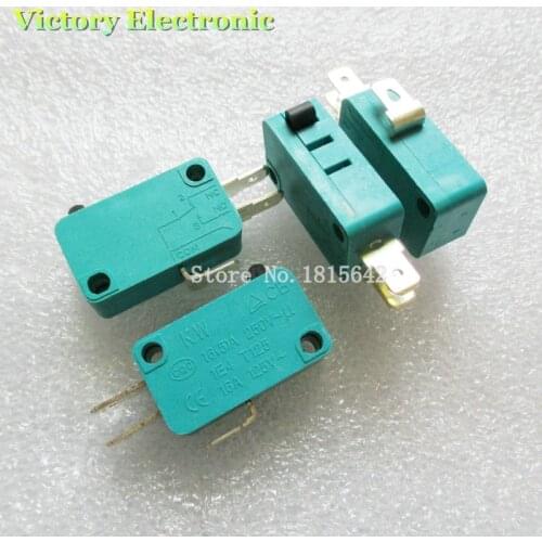 5PCS/Lot Brand New Switch KW7-0 15A 16A 125V 16(4)A 250V-1E4 T125 Contact Switch Wholesale Electronic