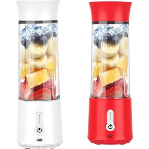 500ml Mini Portable Juicer Personal Blender For Shakes And Smoothies Fruit Juice Mixer Rechargeable Six Blades Blender