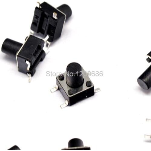 6 * 6 * 8MM touch switch patch 4 feet micro switch / button switch