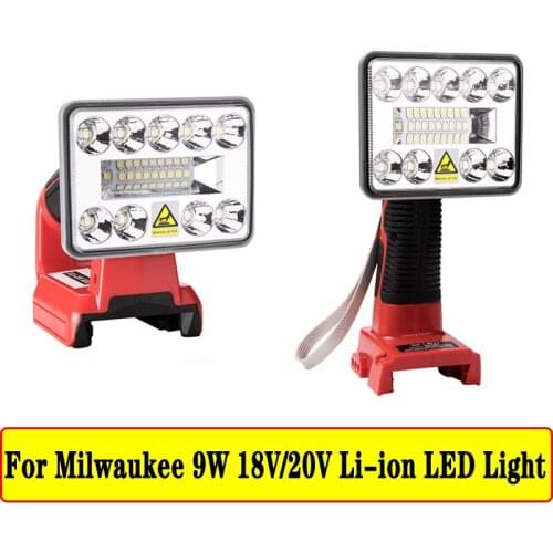 48-11-1828 For Milwaukee 9W Tool Light LED light Used For Milwaukee 18V/20V Li-ion Battery 48-11-1840