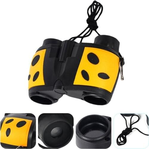 8X22 Children Binoculars Pocket Size Anti-slip Telescope Magnifying Glass Toy Outdoor Observing Binoculars With Print Design