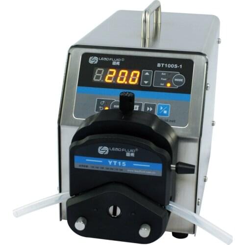 BT100S-1 YT25 Industrial Medical Lab Basic Variable Speed Water Fluid Dosing Pump Dosing Peristaltic Pump 0.17-720ml/min