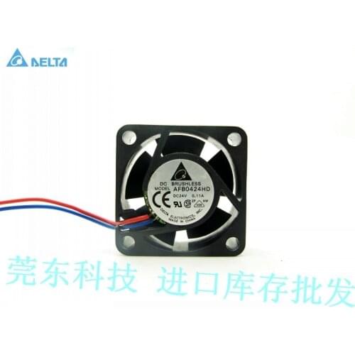 For delta AFB0424HD 4cm 4020 DC 24v 0.11A double ball bearing server inverter industrial cooling fan