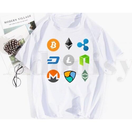 HODL Cryptocurrency Crypto Btc Blockchain Tshirt Hip Hop Girl Print Top Tees Harajuku Tshirts Fashion Summer T-shirt