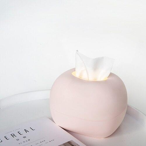 Tissue Box With Night Light Touch Sensor Storage Box Dimmable Brightness Adjustable Bedroom Night Lamp Rechargeable