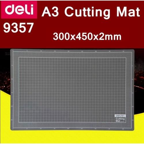 Deli 9357 A3 Paper Cutting Mat PVC self-healing cutting mat plate 300x450x2mm