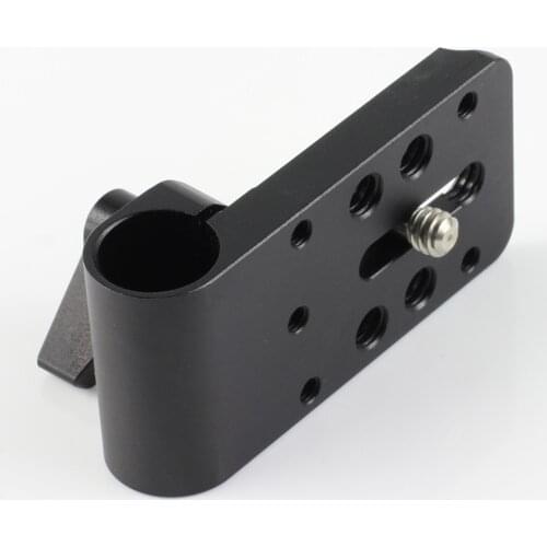 Mini Cheese Plate Mount 15mm Rod Clamp fr Follow Focus Mirrorless Camera Rig Cage 15mm Rod Sytem BMPCC Tripod Slider Stabilizer