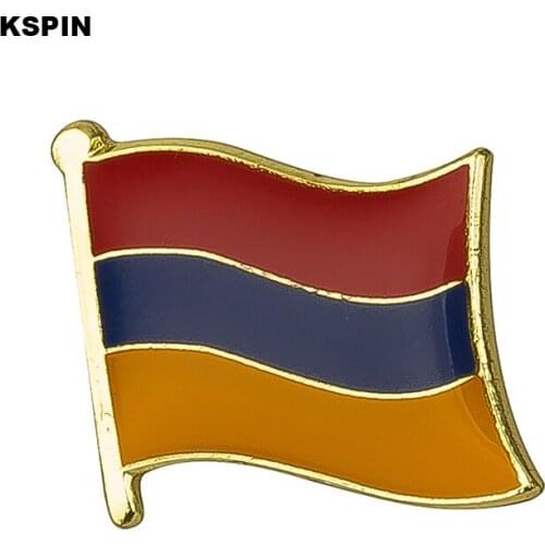 Armenia flag pin lapel pin badge 10pcs a lot Brooch Icons KS-0198