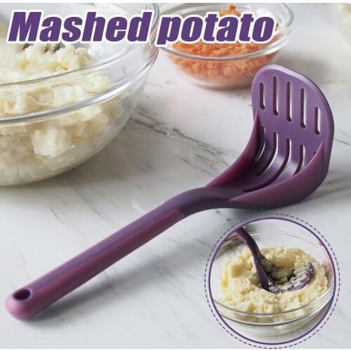Nylon Potato Masher Non-Stick Heat Resistant Cookware Soft Grip Fruit Vegetable Tools Kitchen Gadget ALI88