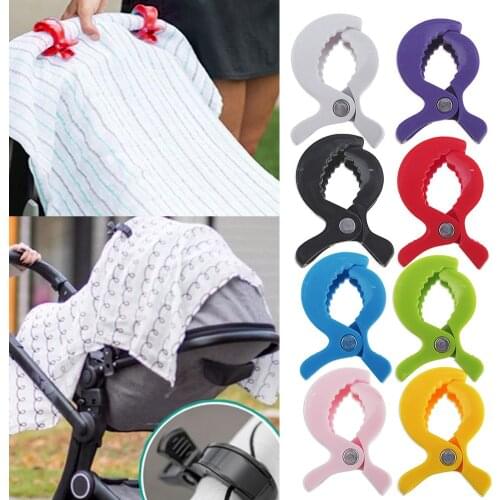 New Baby Pushchair Seat Clip Pram Stroller ABS Hook Baby Toy Carriage Stroller Peg for Towel Blanket Cover Mosquito Net Peg#22