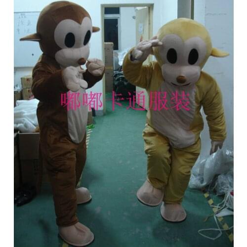 Jumping Monkey Mascot Costumes Cartoon Fancy Suit for Adult Animal Cosplay Theme Mascotte Carnival Costume Halloween Fancy Dress