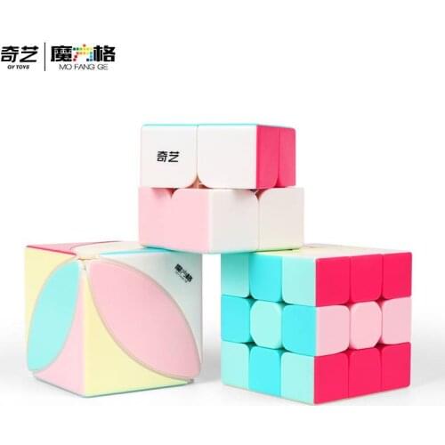 Qiyi Magic Cube 2x2 3x3 Maple Leaf Speed Cube Puzzles Early Education Toys For Kids Gift