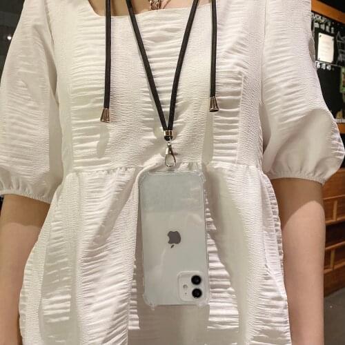 Strap Cord Chain Phone Rope Necklace Lanyard Mobile Phone Case for Carry Cover Case to Hang For iPhone XS Max XR X 8Plus