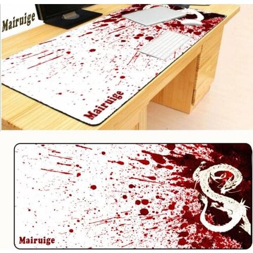 Mairuige red dragon large size 400X900X5MM rubber non-slip keyboard mat table pad mouse pad For computer office games gifts